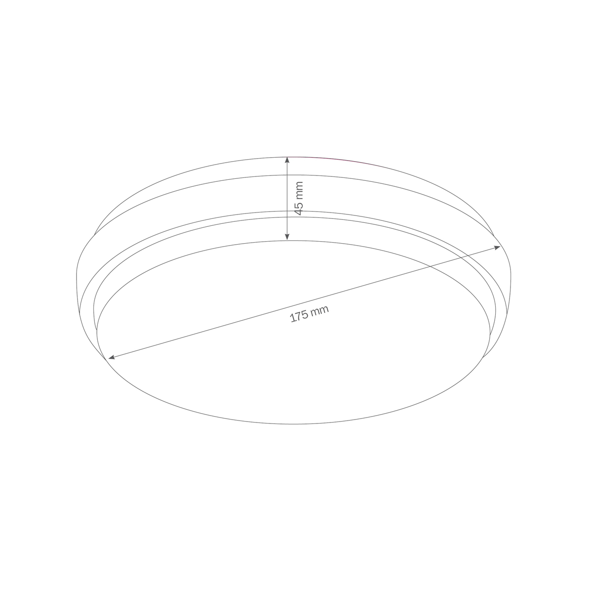 5065/5066/5067 LED Wand- / Deckenleuchte
