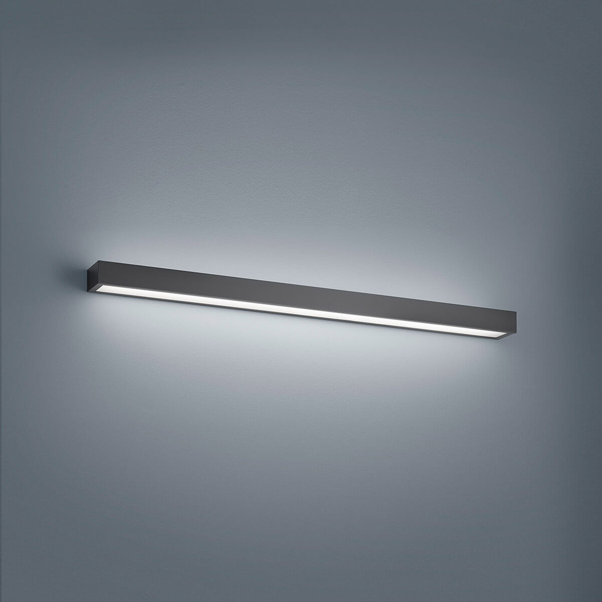 Helestra Theia LED Wandleuchte, Länge: 90 cm, schwarz matt