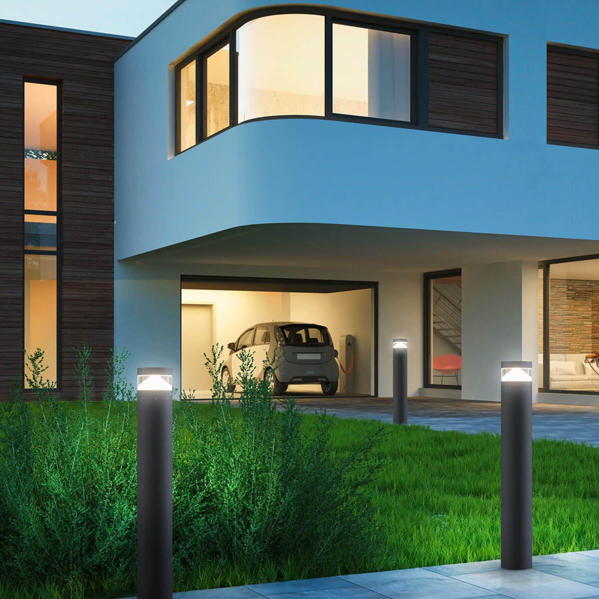 Helestra Mono LED Pollerleuchte, graphit