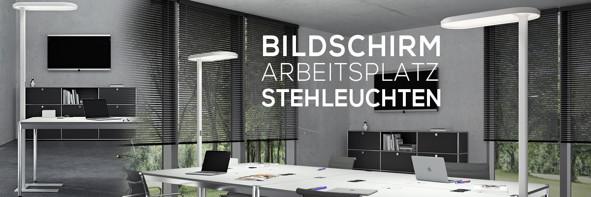Kategoriebanner gewerbliche Bildschirmarbeitsplatzstehleuchten Kategoriebanner gewerbliche Bildschirmarbeitsplatzstehleuchten
