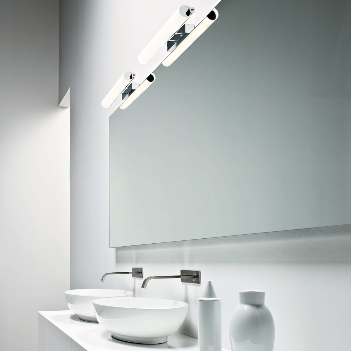 Nemo Norma Parete LED, Breite: 65 cm, Chrom