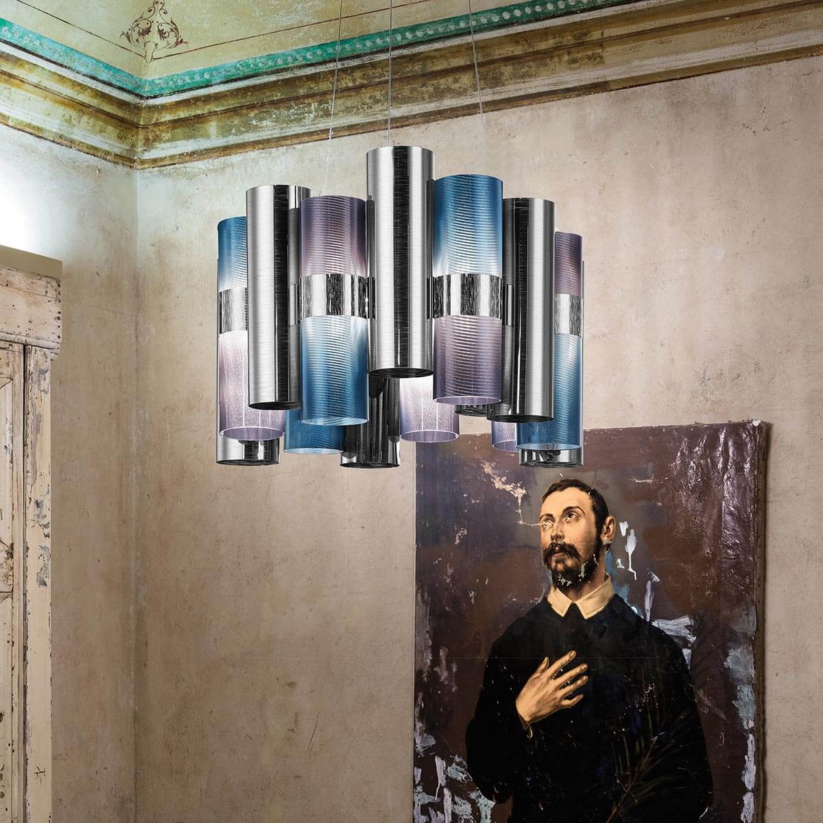 Slamp La Lollo LED Suspension Medium, Gradient (farbig changierend)