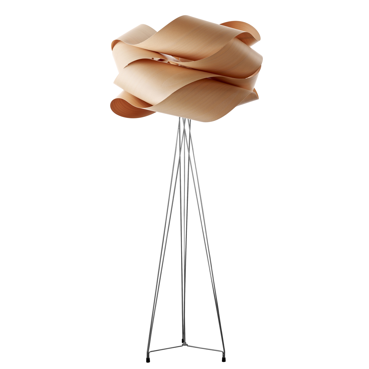 LZF Lamps Link Stehleuchte, Schirm: Buche