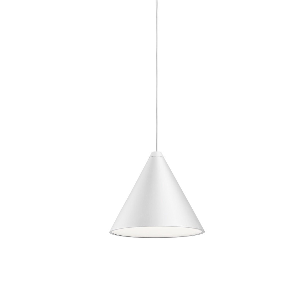 Flos String Light Cone LED Pendelleuchte, weiß