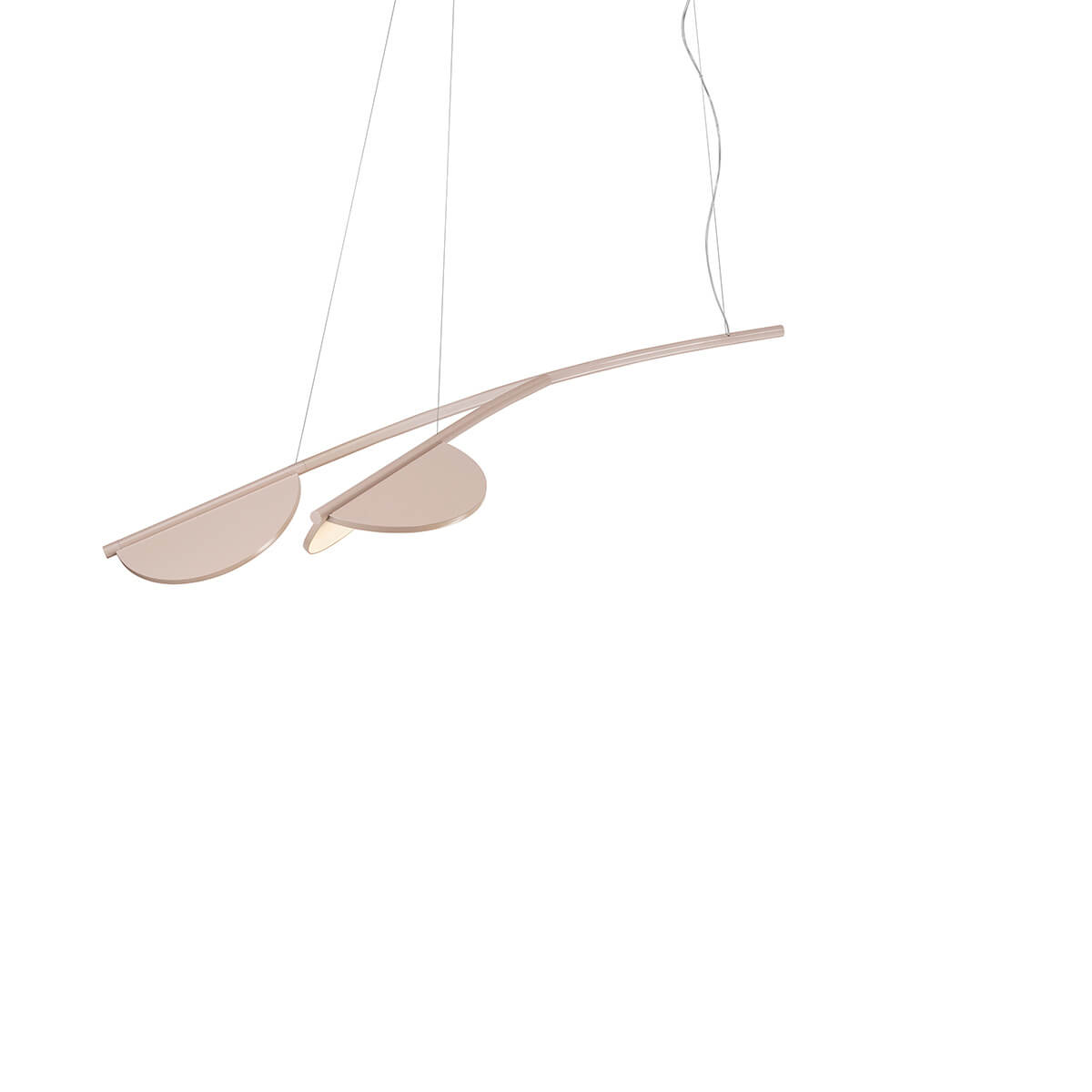 Flos Almendra Organic S2 Y Short LED Pendelleuchte, nude matt (©Flos)