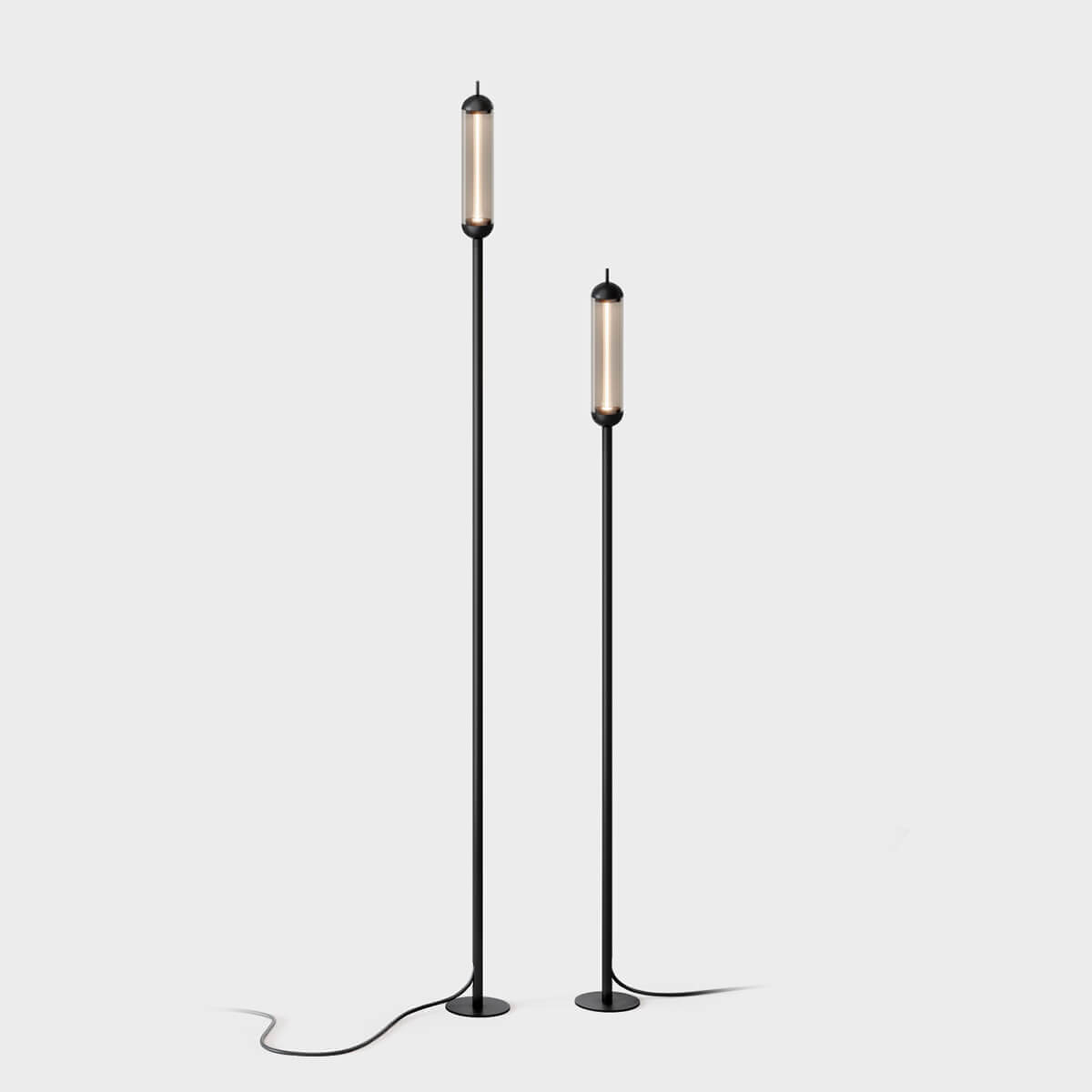 IP44.DE Reed solar join LED Solarleuchte mit Erdspieß, Höhe: 125 cm und Höhe: 150 cm, deep black (schwarz)