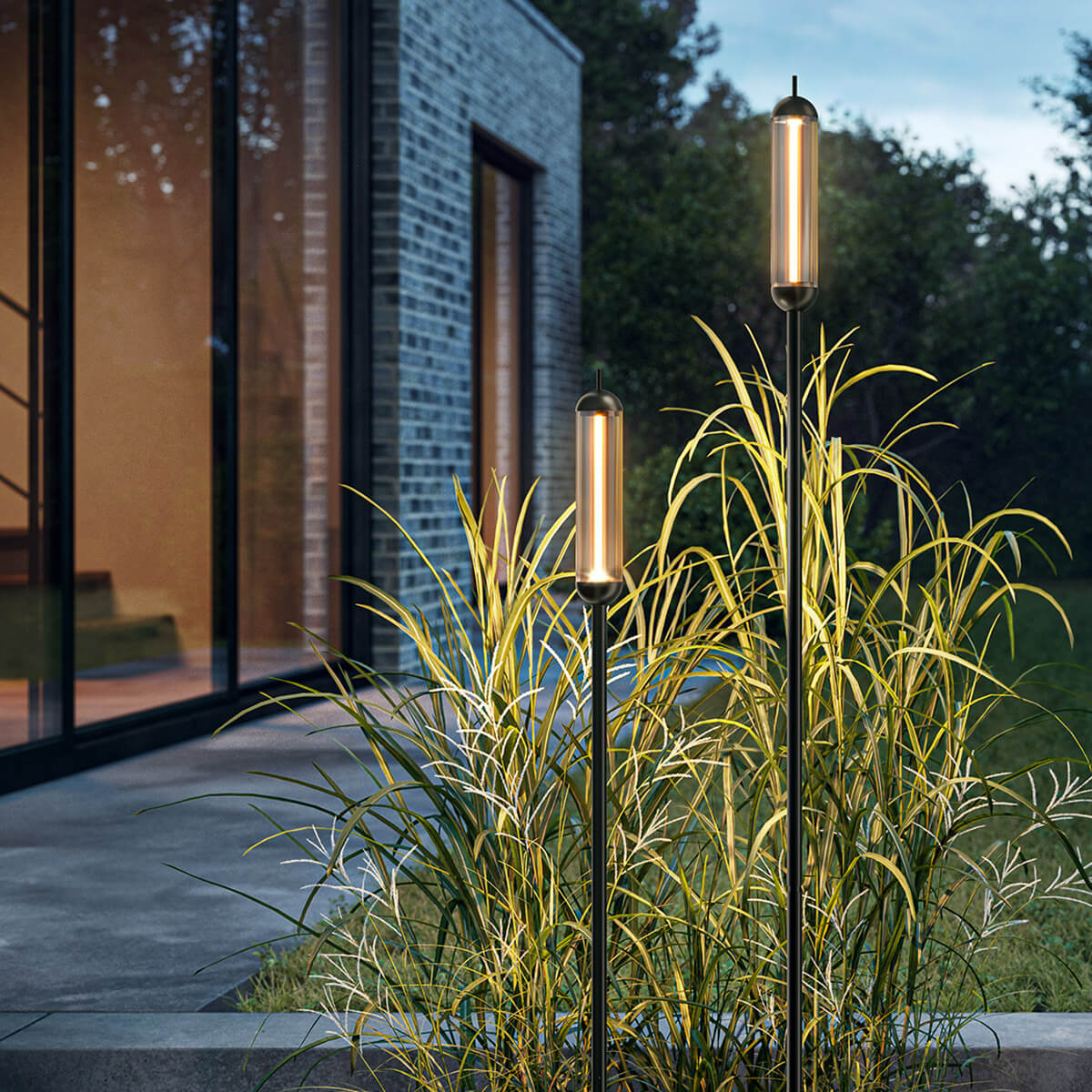 IP44.DE Reed solar join LED Solarleuchte inkl. Solar panel L und Verteiler