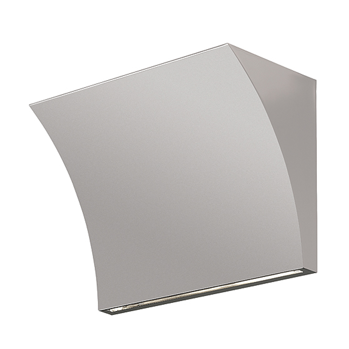Flos Pochette Up/Down LED Wandleuchte, silbergrau