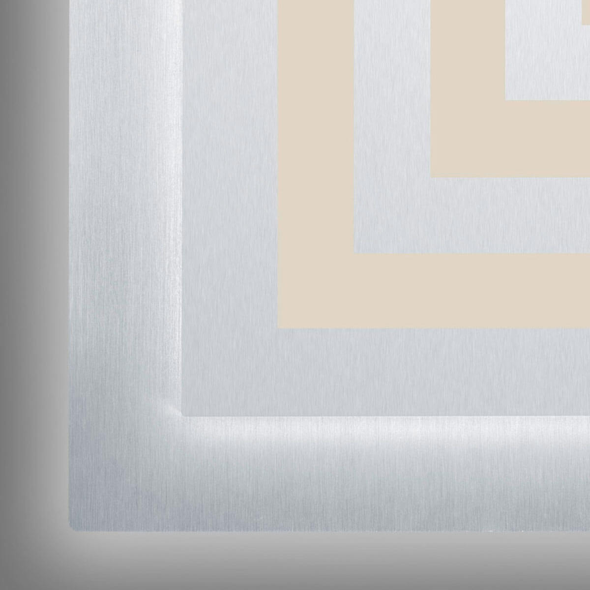 Bopp Plus Athos LED Deckenleuchte, eckig, mit ZigBee, Alu geschliffen, 50 % Lichtleistung