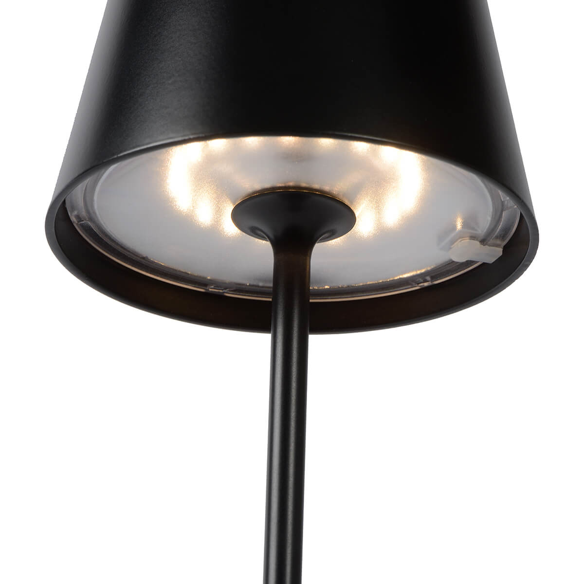 Lucide Justin LED Akkuleuchte, schwarz, USB-Ladeanschluss