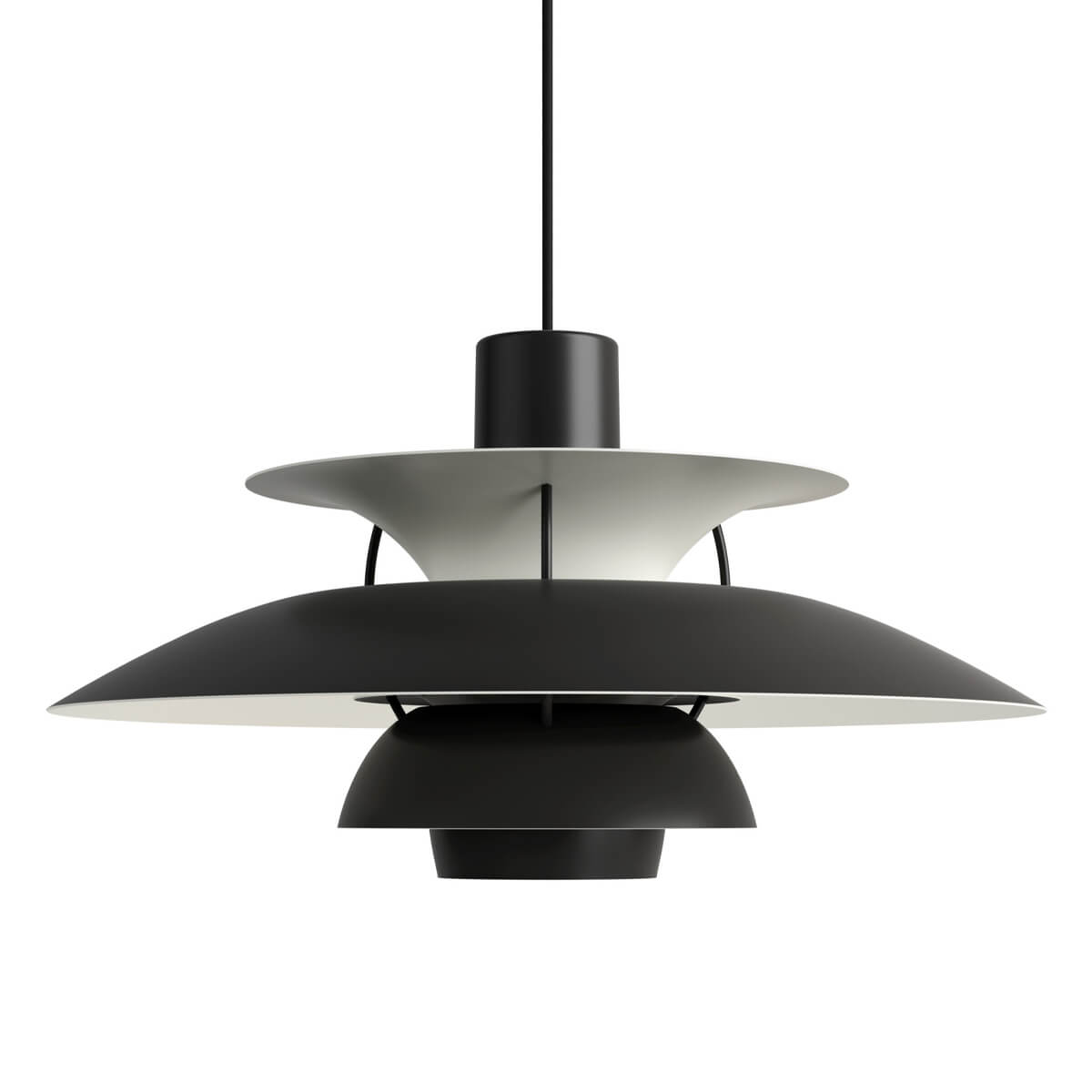 PH 5 Ø500 Monochrome Pendelleuchte