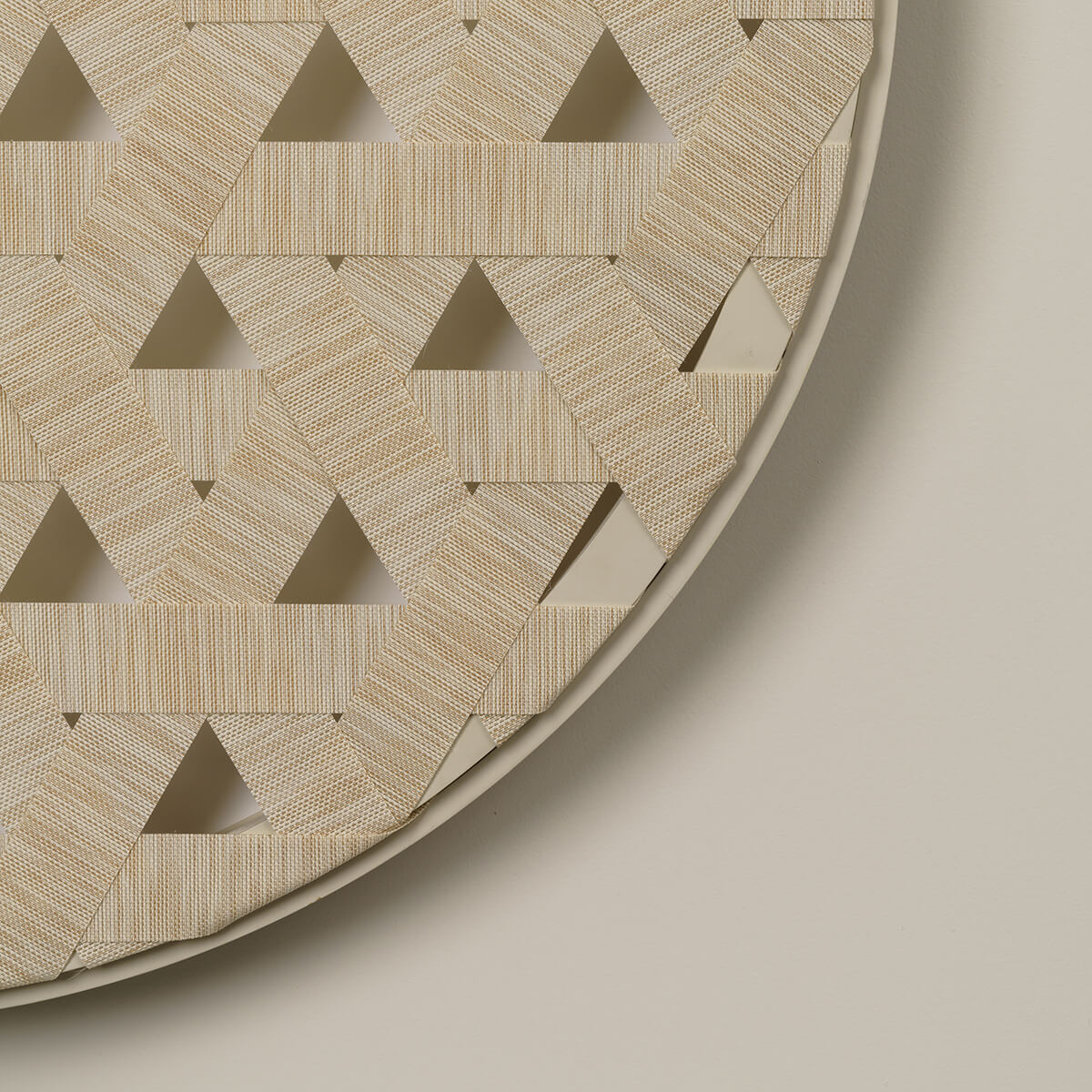 Milan, Loom LED Wandleuchte, Holz / nerzfarben, Detail