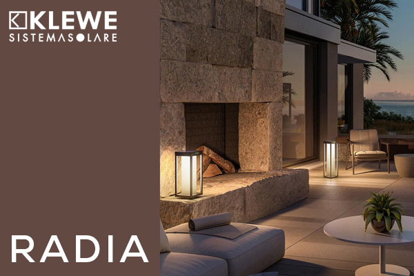 Klewe Radia LED Akku-Solarleuchten für Garten, Terrasse