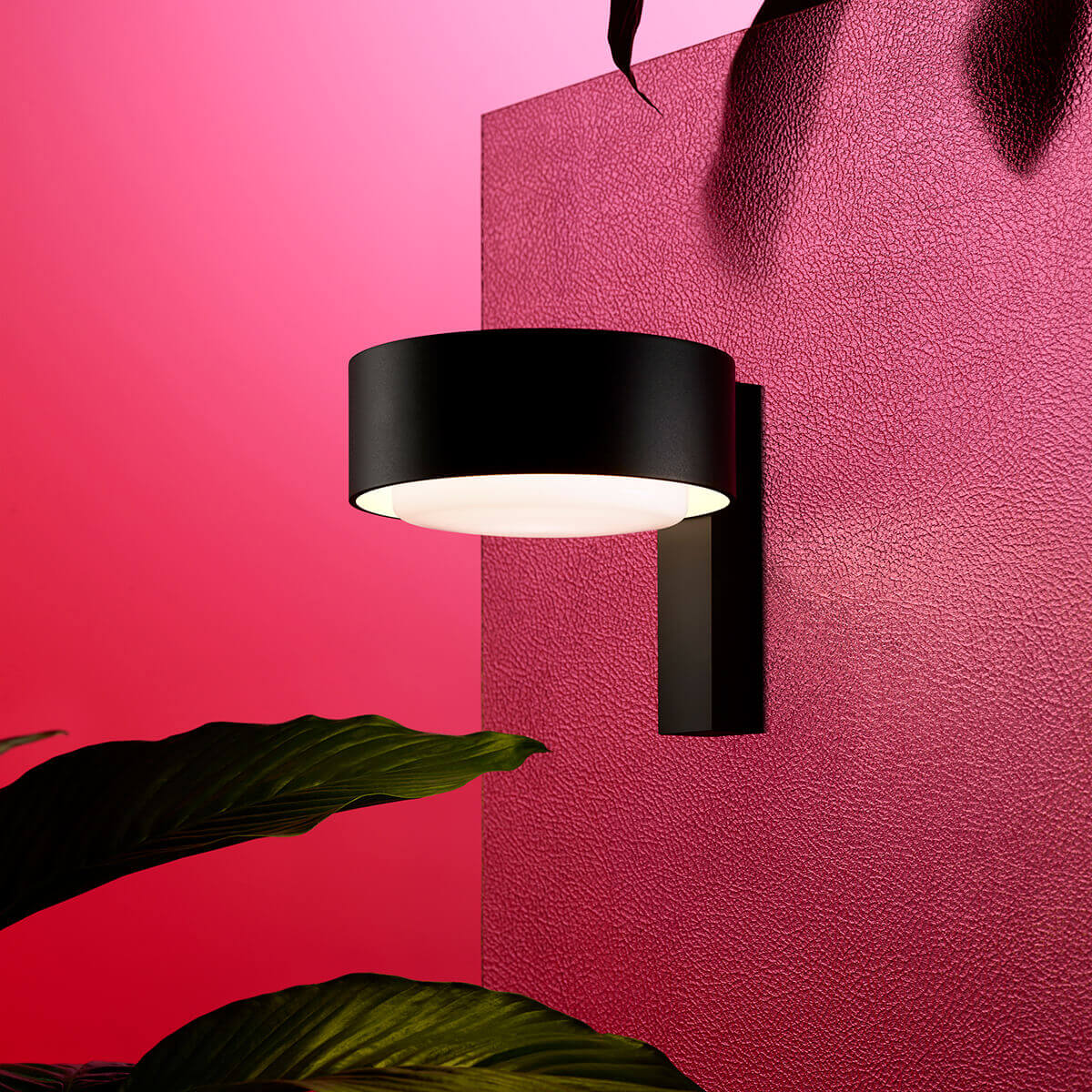 Marset Plaff-on! A IP65 LED Wandleuchte, schwarz