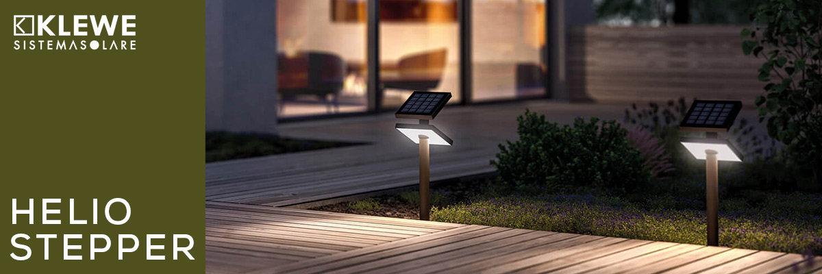 Klewe Heliostepper LED Akku-Solarleuchten für Wege und Beete Klewe Heliostepper LED Akku-Solarleuchten für Wege und Beete