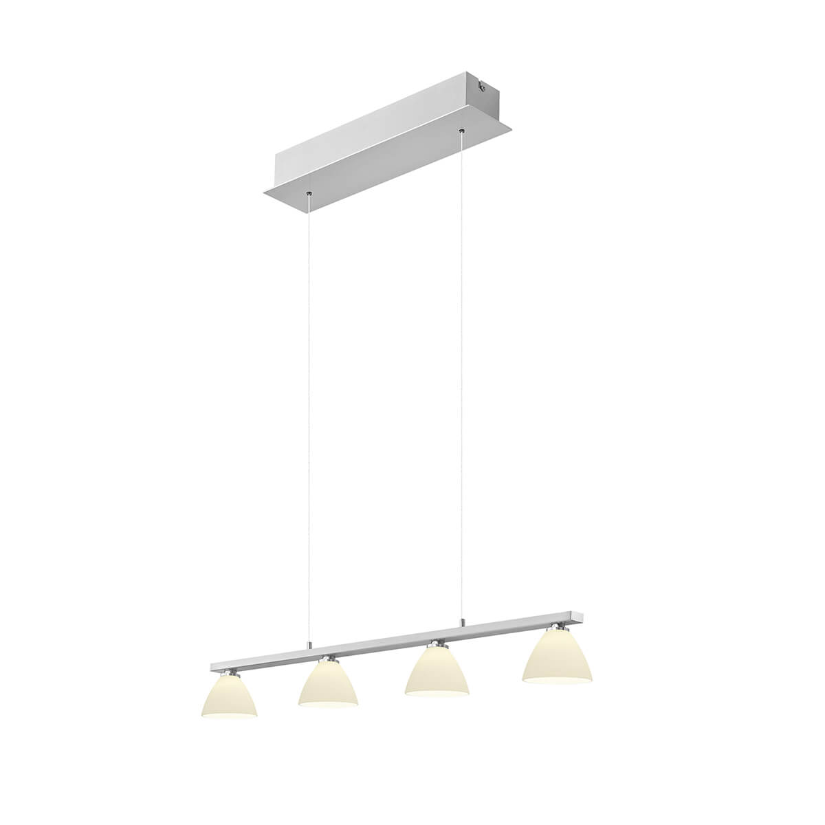 HELL Mona 20570 LED Pendelleuchte, Nickel matt / Chrom