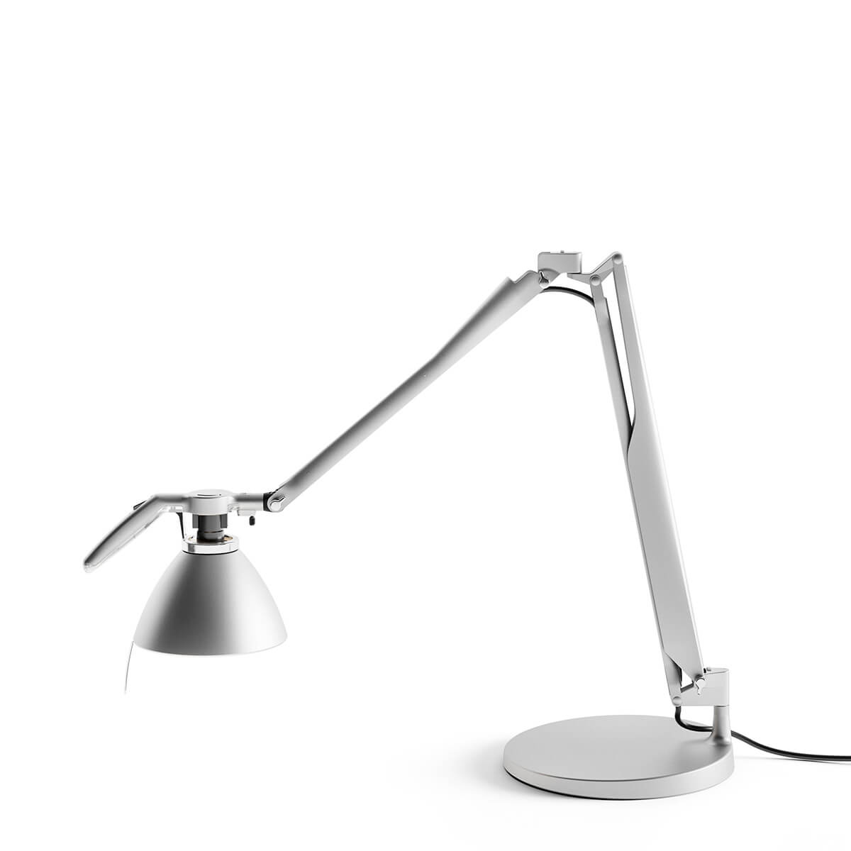 Luceplan Fortebraccio Tavolo mit Schalter, Aluminium