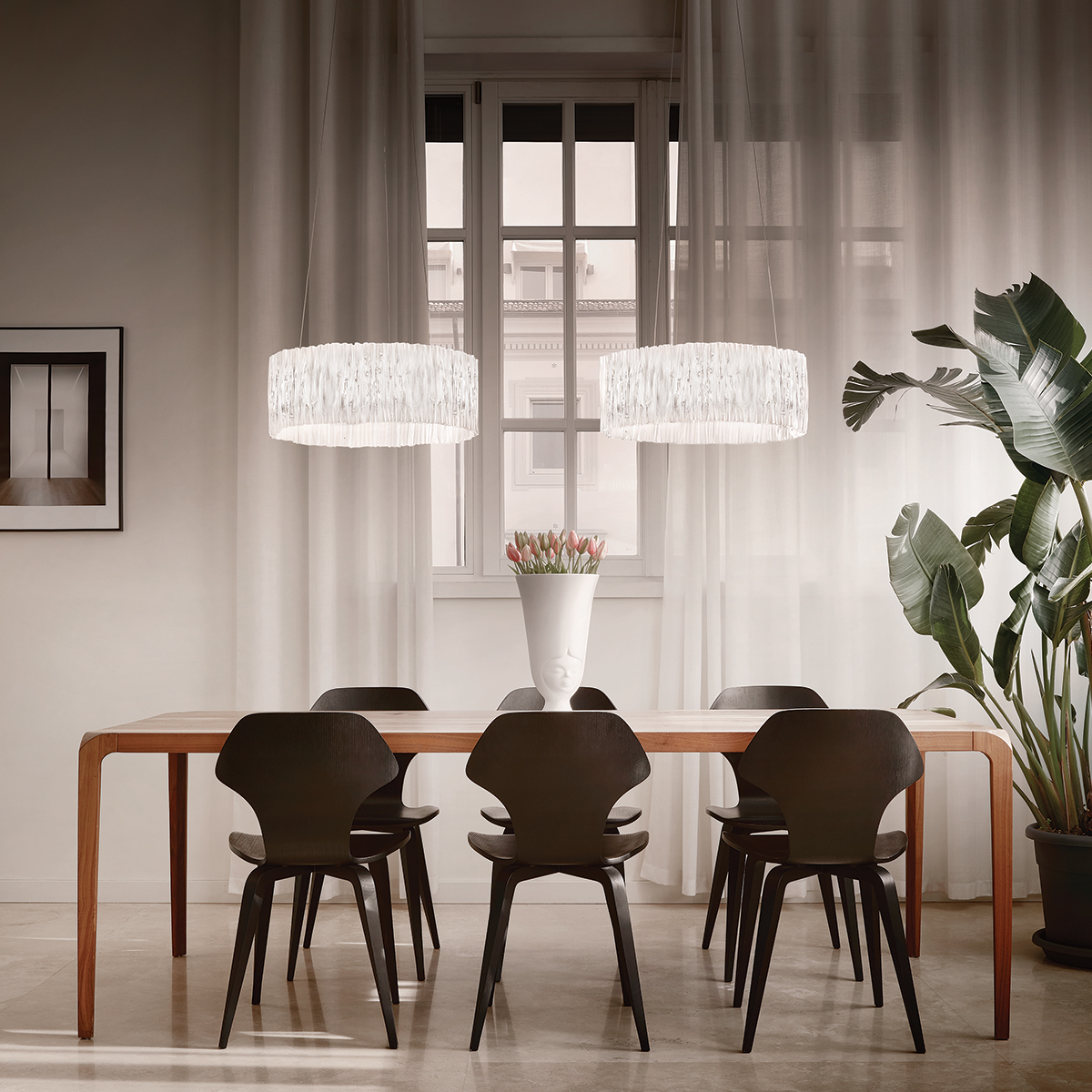Slamp Accordéon LED Suspension, prisma white (weiß)