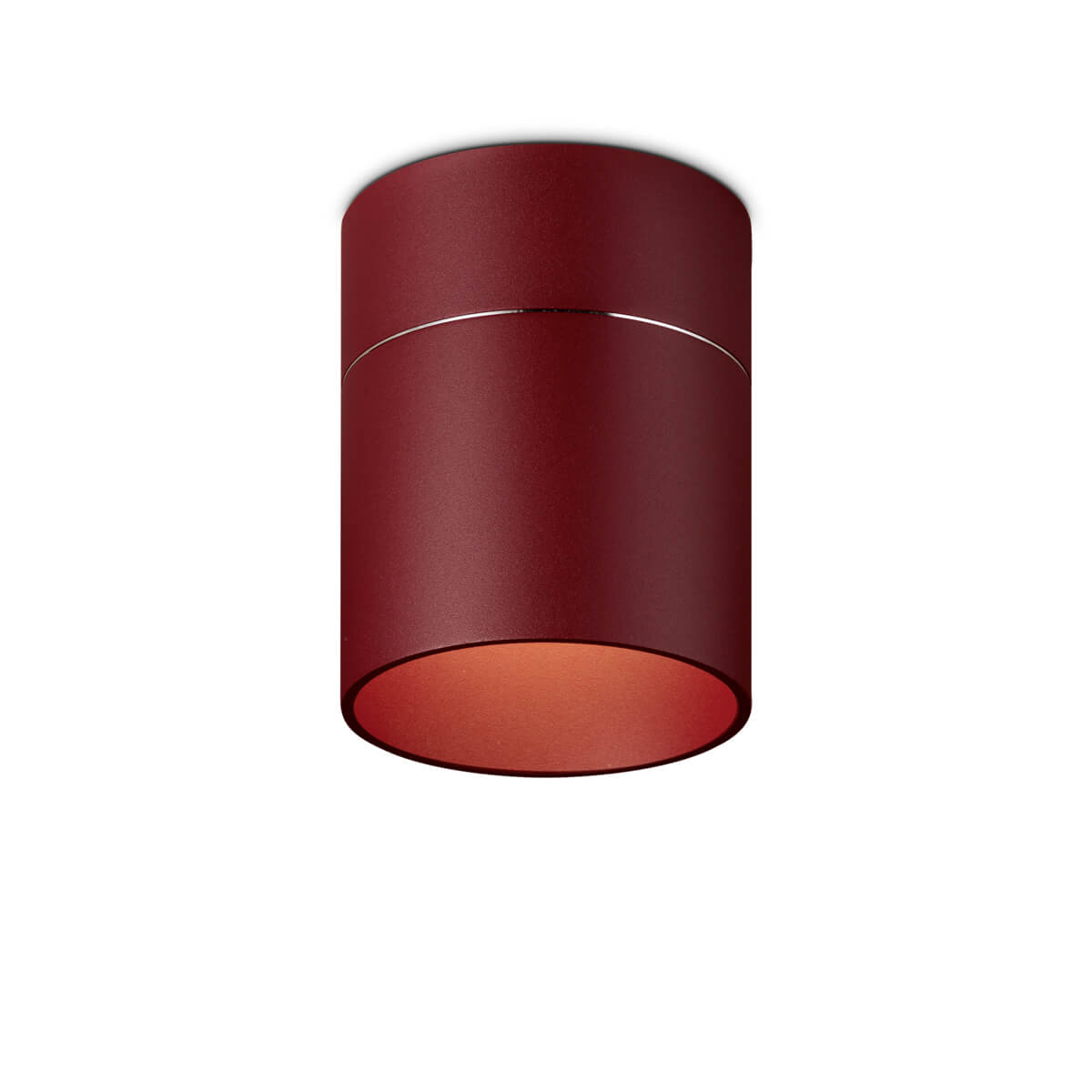 Oligo Tudor M LED Deckenleuchte, Tunable White, rot matt