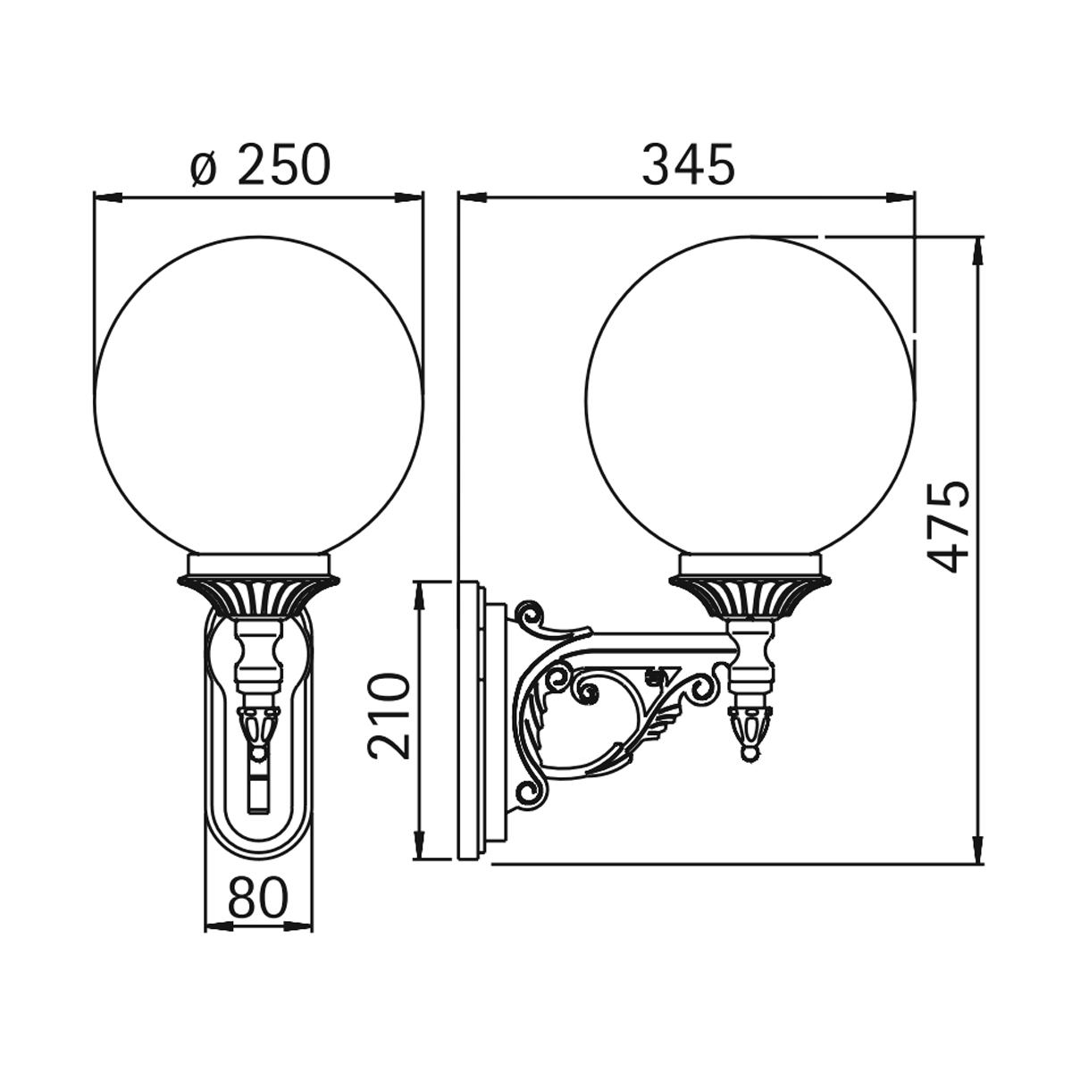 Albert Leuchten 0609 Außenwandleuchte