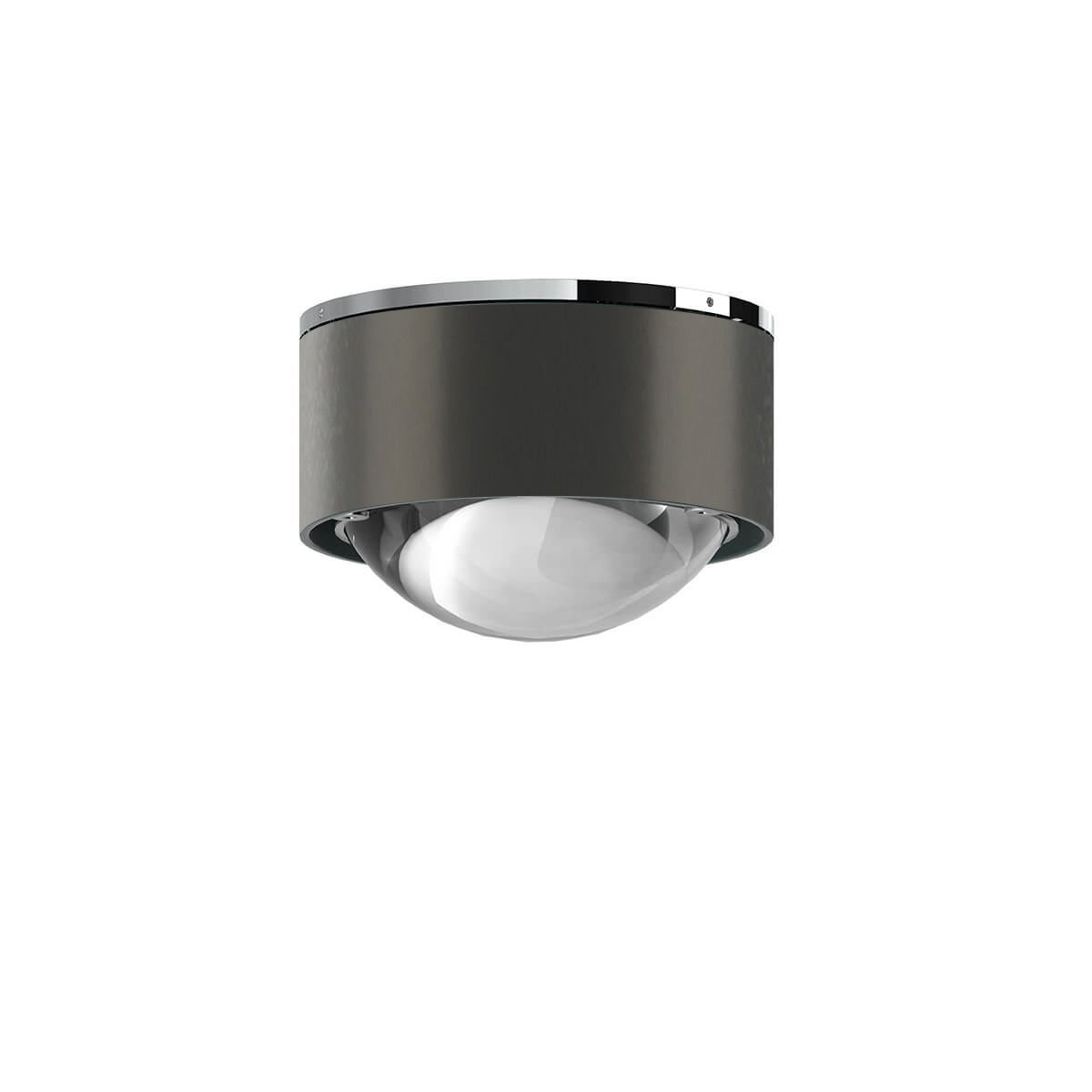 Top Light Puk Mini One 2 Deckenleuchte, Gehäuse, Auslaufmodell, anthrazit lackiert / Chrom, mit Linse klar (nicht inbegriffen) Puk Mini One 2 Deckenleuchte, Gehäuse, Auslaufmodell