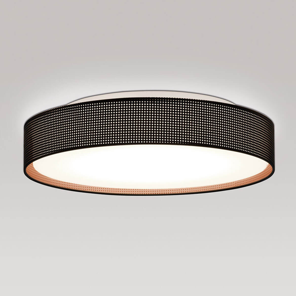 Peill+Putzler Varius X Deckenleuchte, Ø: 47 cm, außen: schwarz / innen: Kupfer