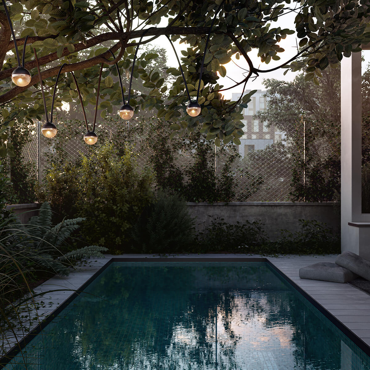 IP44.DE Cherry bubbls LED Akku-Lichterkette, black (schwarz)