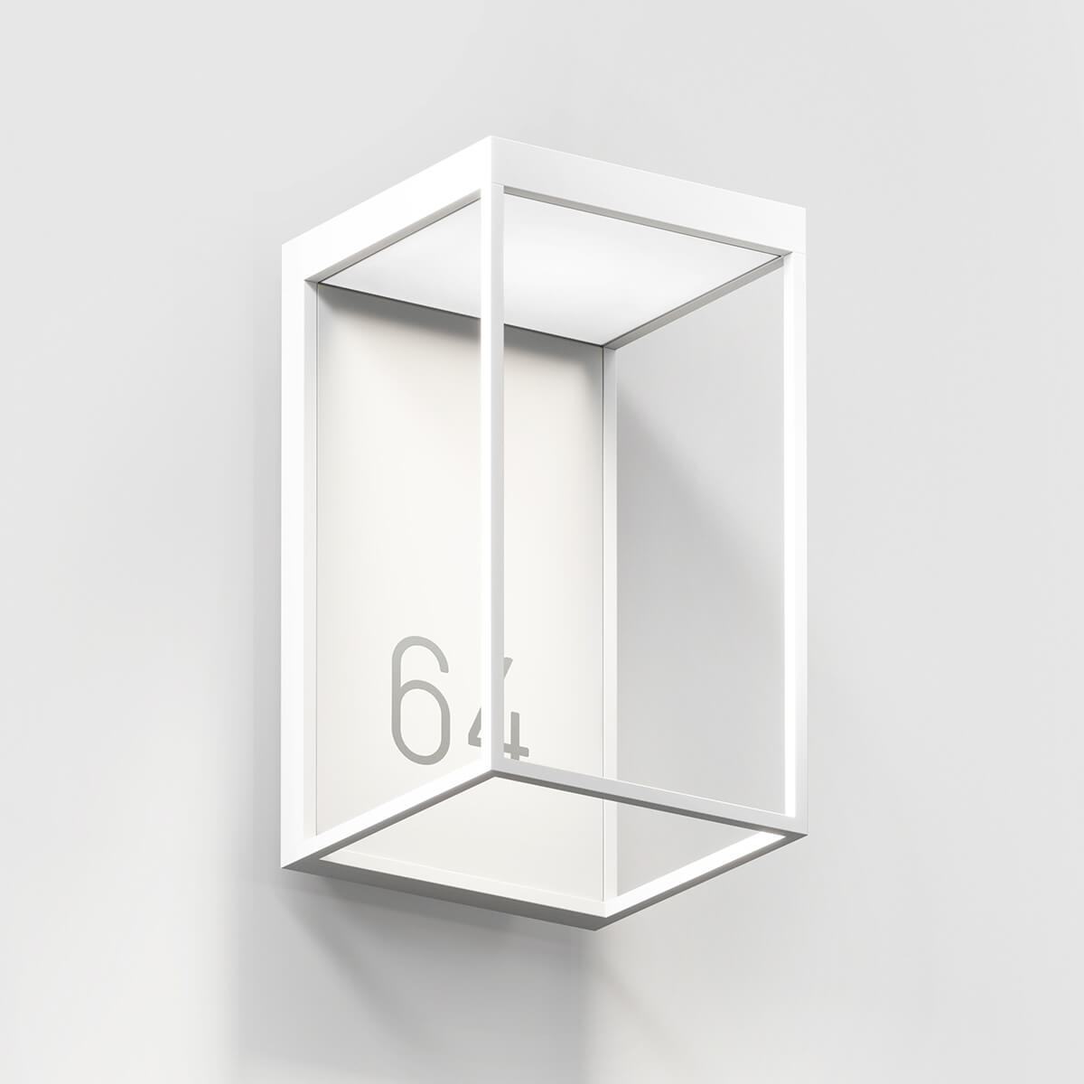 Gic number LED Außenwandleuchte, pure white