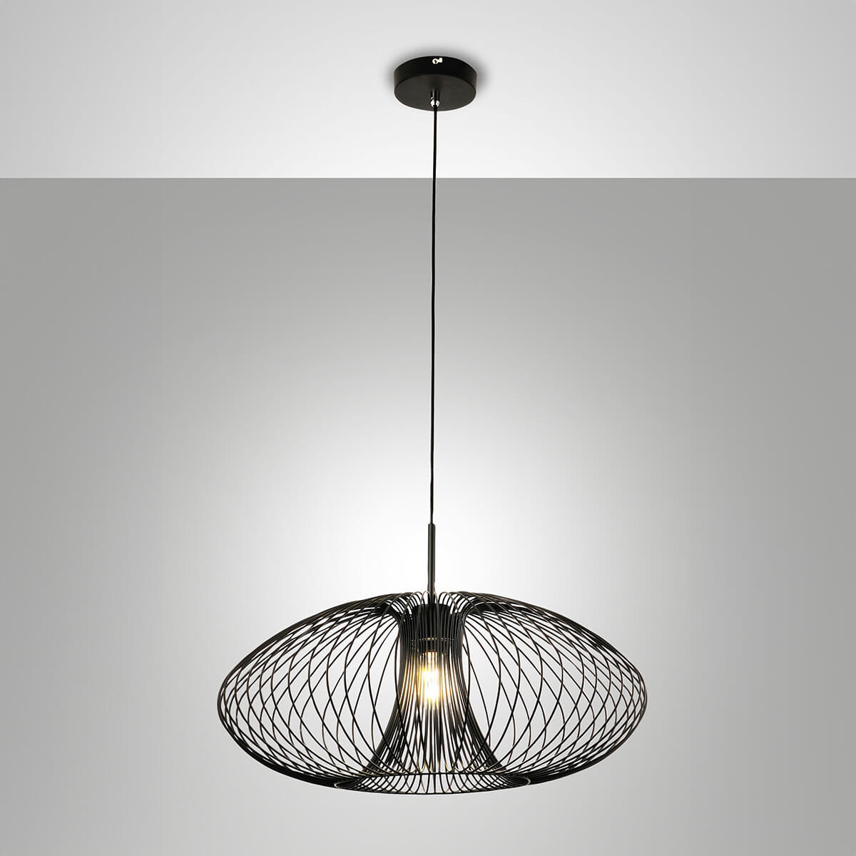 Fabas Luce Fassa Pendelleuchte schwarz
