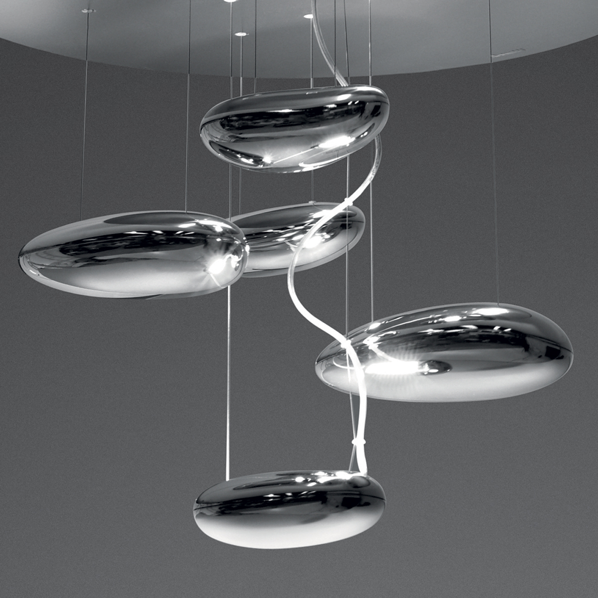 Artemide Mercury Mini Soffitto LED, Chrom, Detail