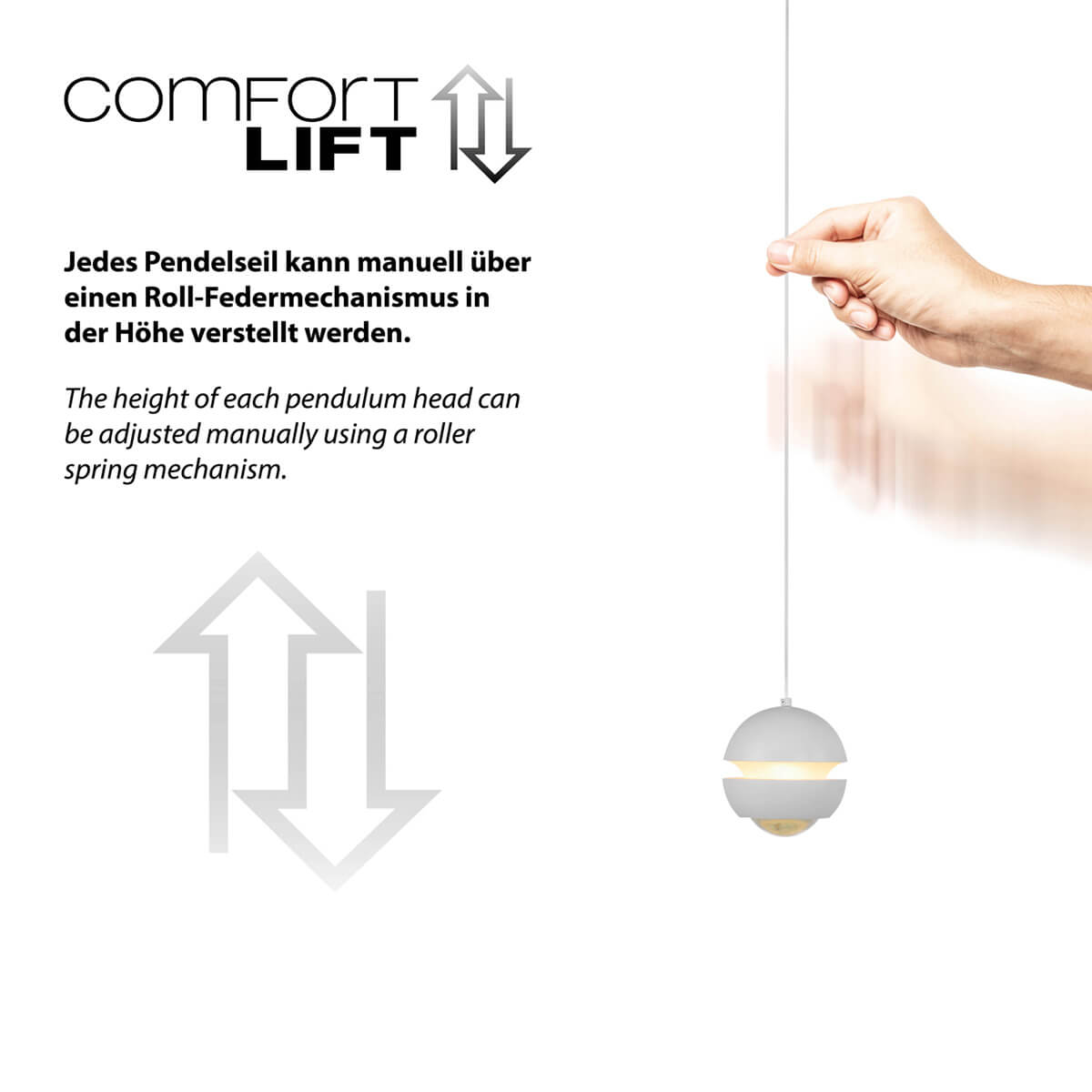 Lini LED Pendelleuchte, 5-flg.