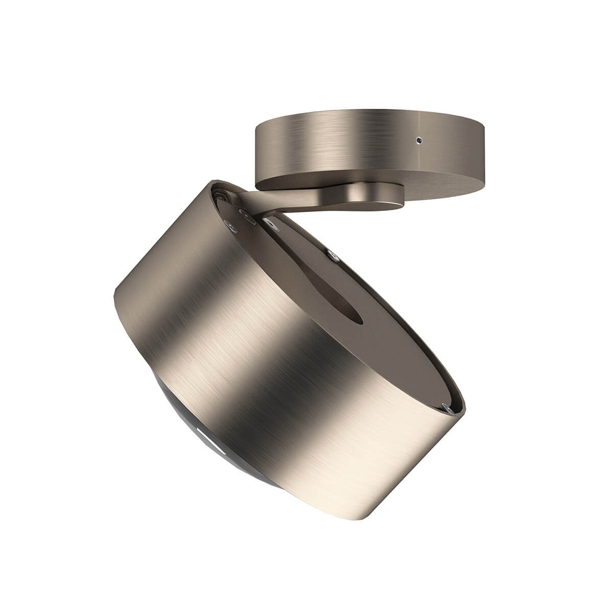 Top Light Puk Maxx Move LED Deckenleuchte, Gehäuse, Nickel matt, mit Linse klar (nicht inbegriffen)