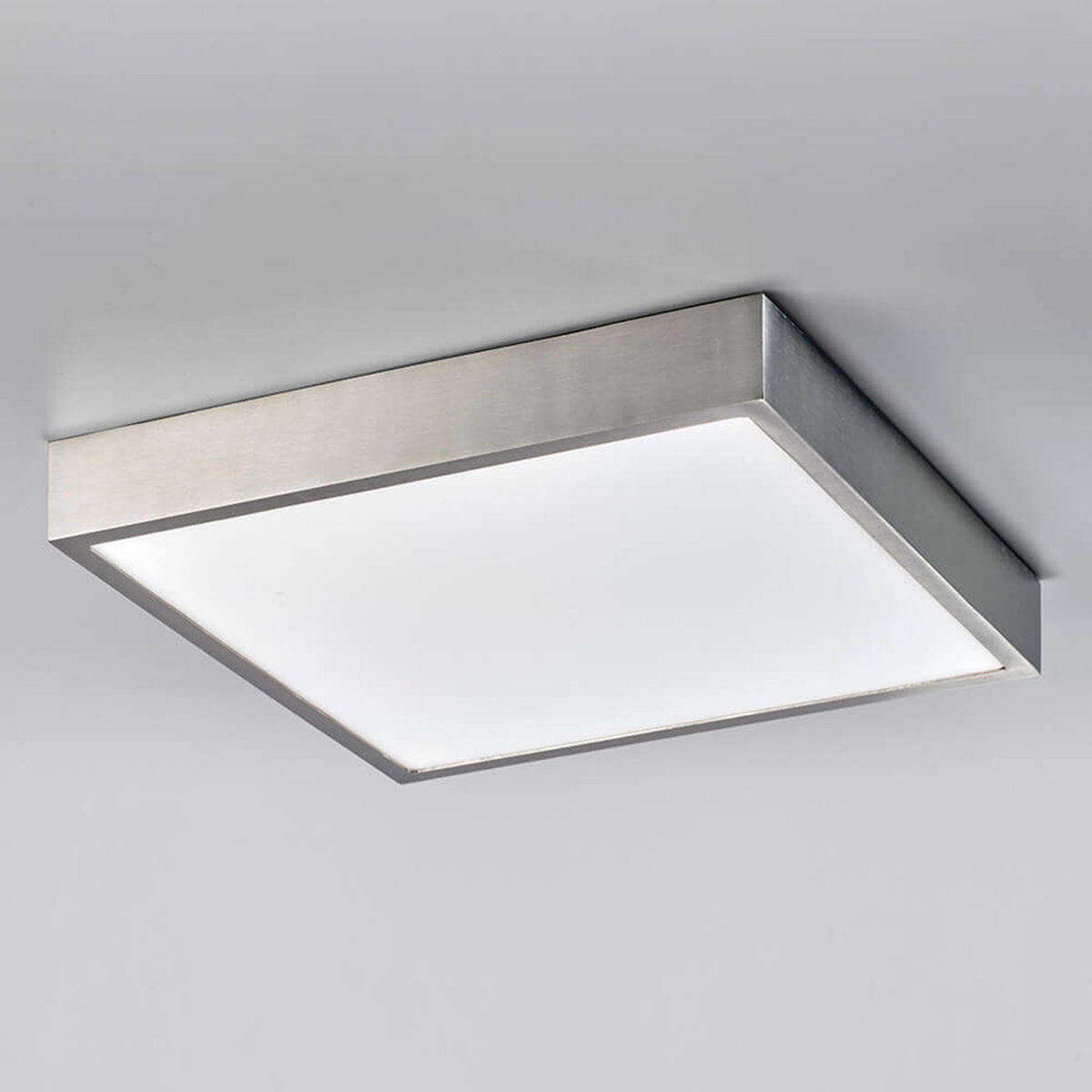 LupiaLicht Venox XXLD LED Deckenleuchte, Nickel matt