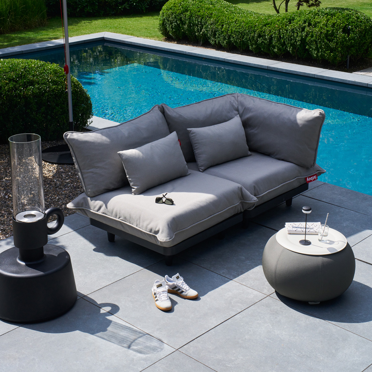 Fatboy King Pillow Outdoor Kissen, Mist (nebelgrau)