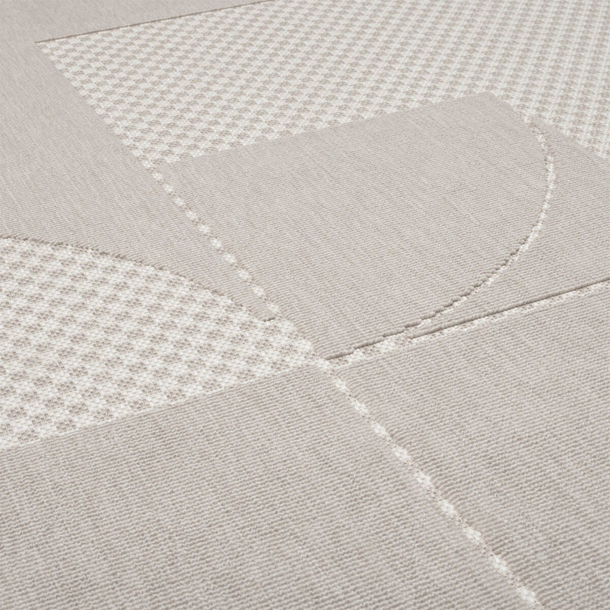 Fatboy Carpretty Petit Outdoor Teppich, Jigsaw creme-weiß