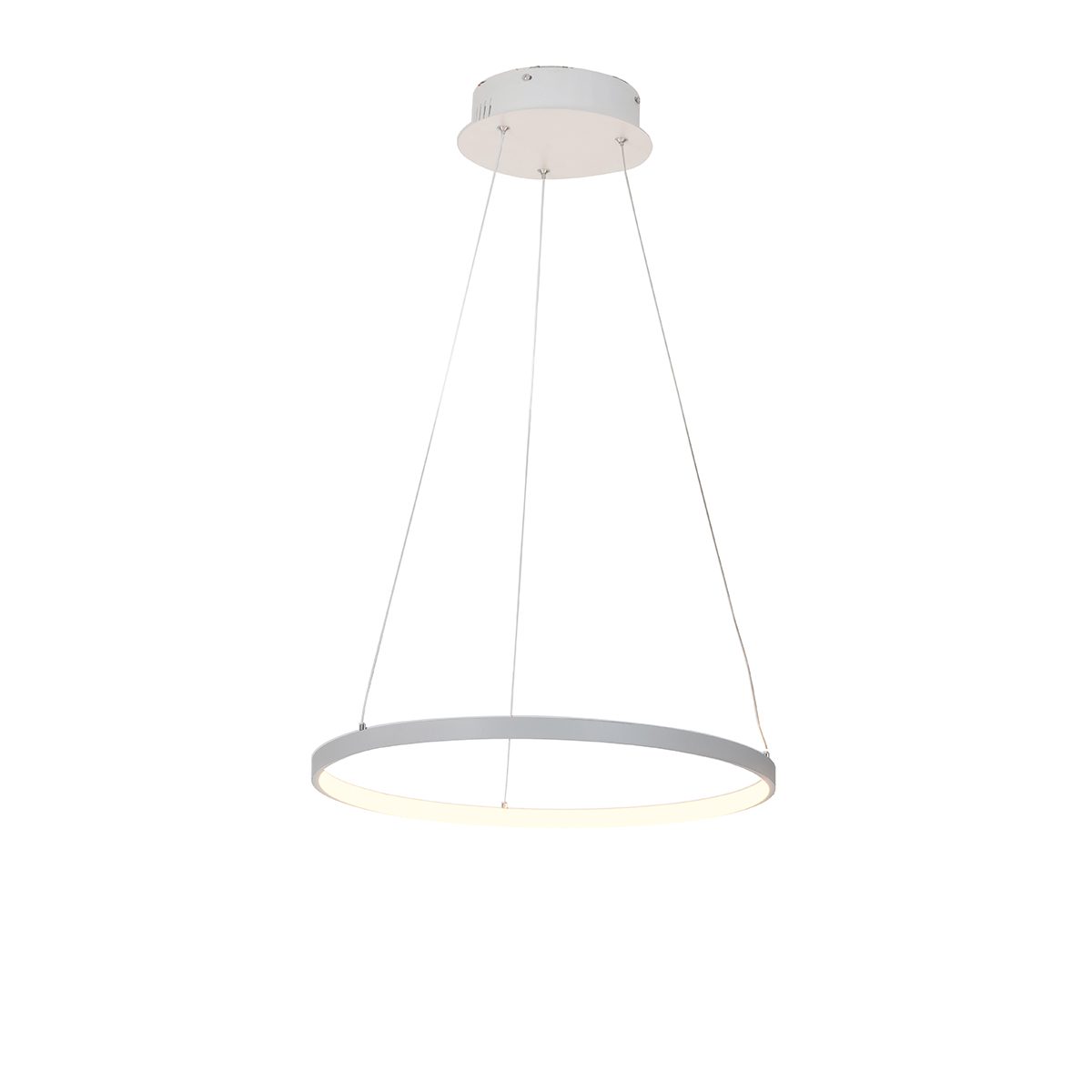 Orange One Messina Ring LED Pendelleuchte, Ø: 60 cm, weiß