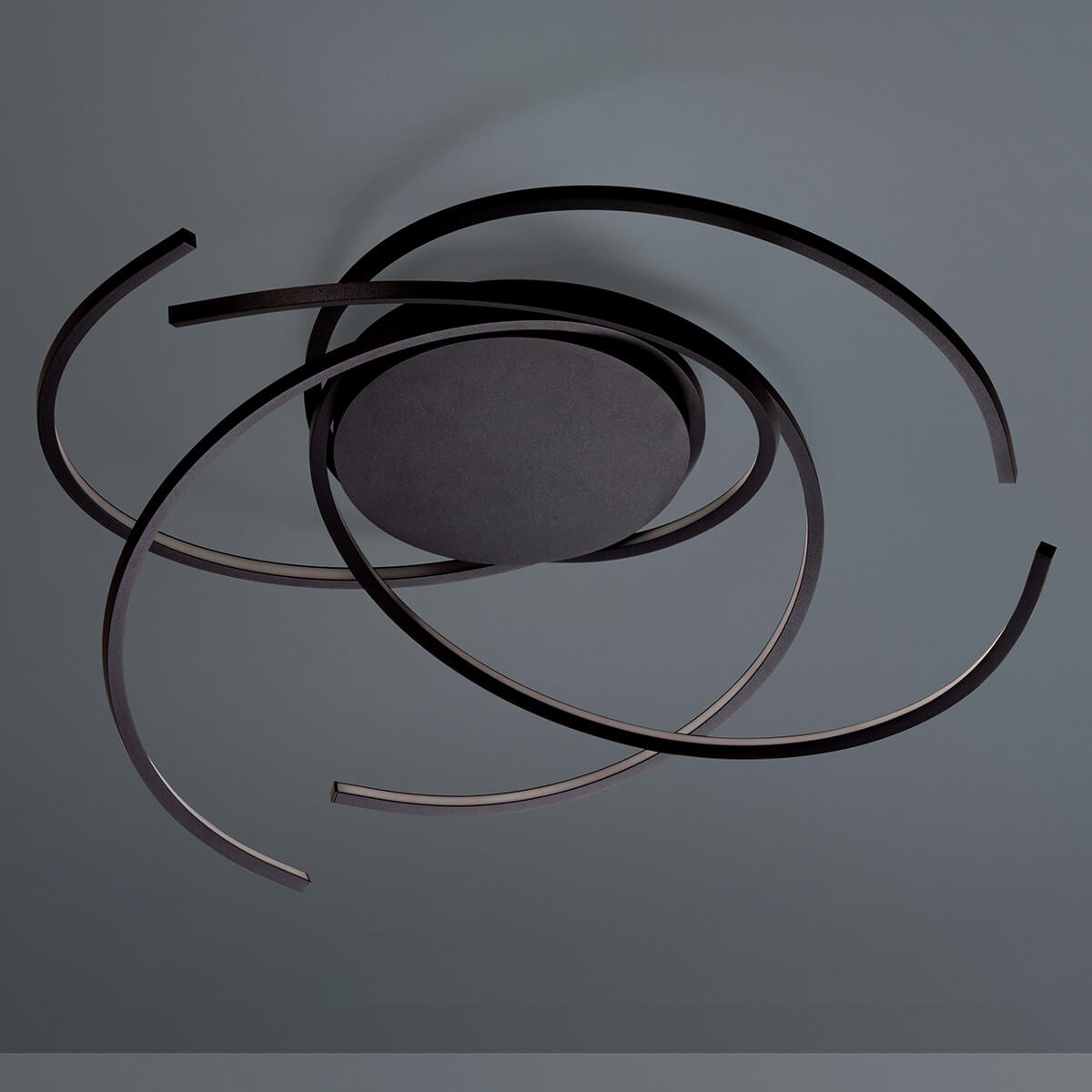 Escale Space Deckenleuchte, Länge: 55 cm, schwarz