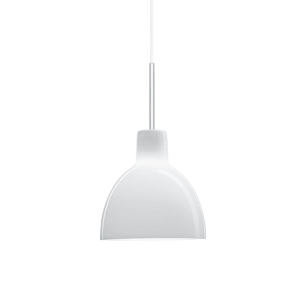 Louis Poulsen Toldbod 155/220 Glas Pendelleuchte, Ø: 15,5 cm, Opalglas