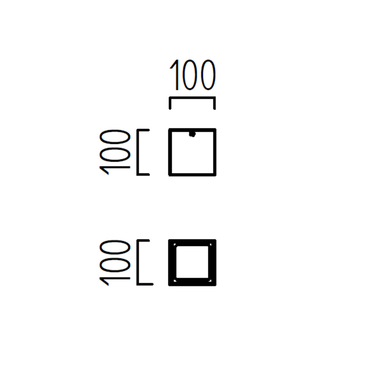 Helestra Siri LED Deckenleuchte, Maßzeichnung