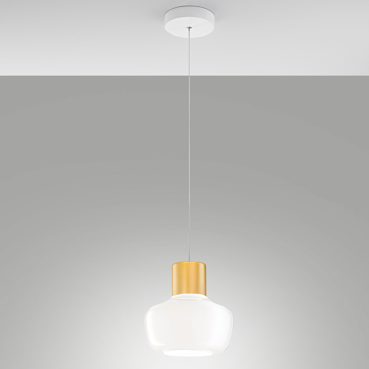 Fabas Luce Kino LED Pendelleuchte, weiß