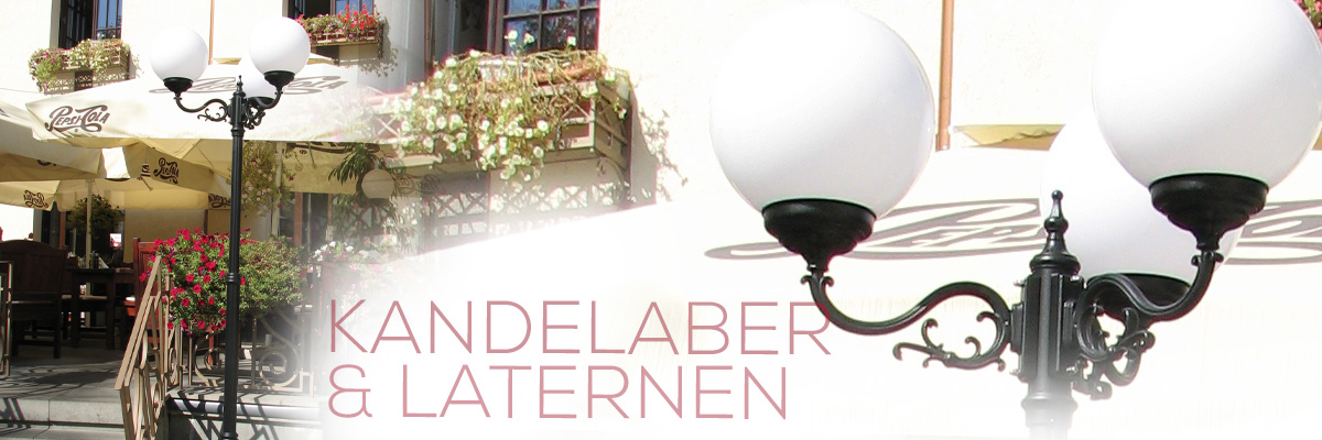 Kategoriebanner Kandelaber & Laternen Kategoriebanner Kandelaber & Laternen