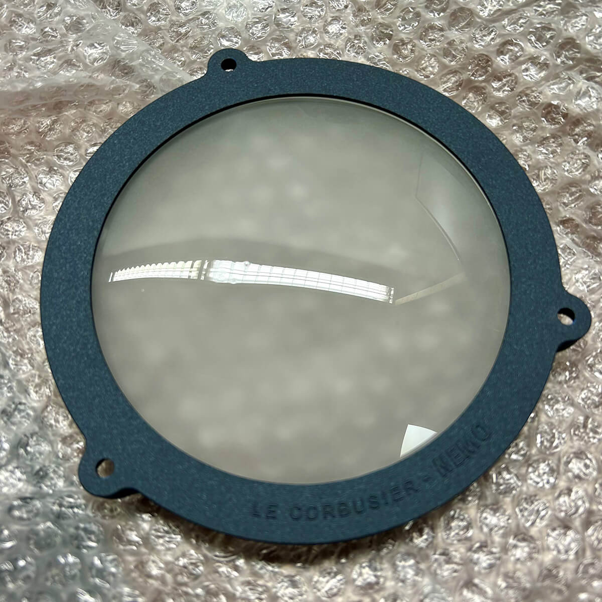 Nemo Projecteur 165 Sospensione, Rückläufer, nachtblau, Ring mit Diffusorglas