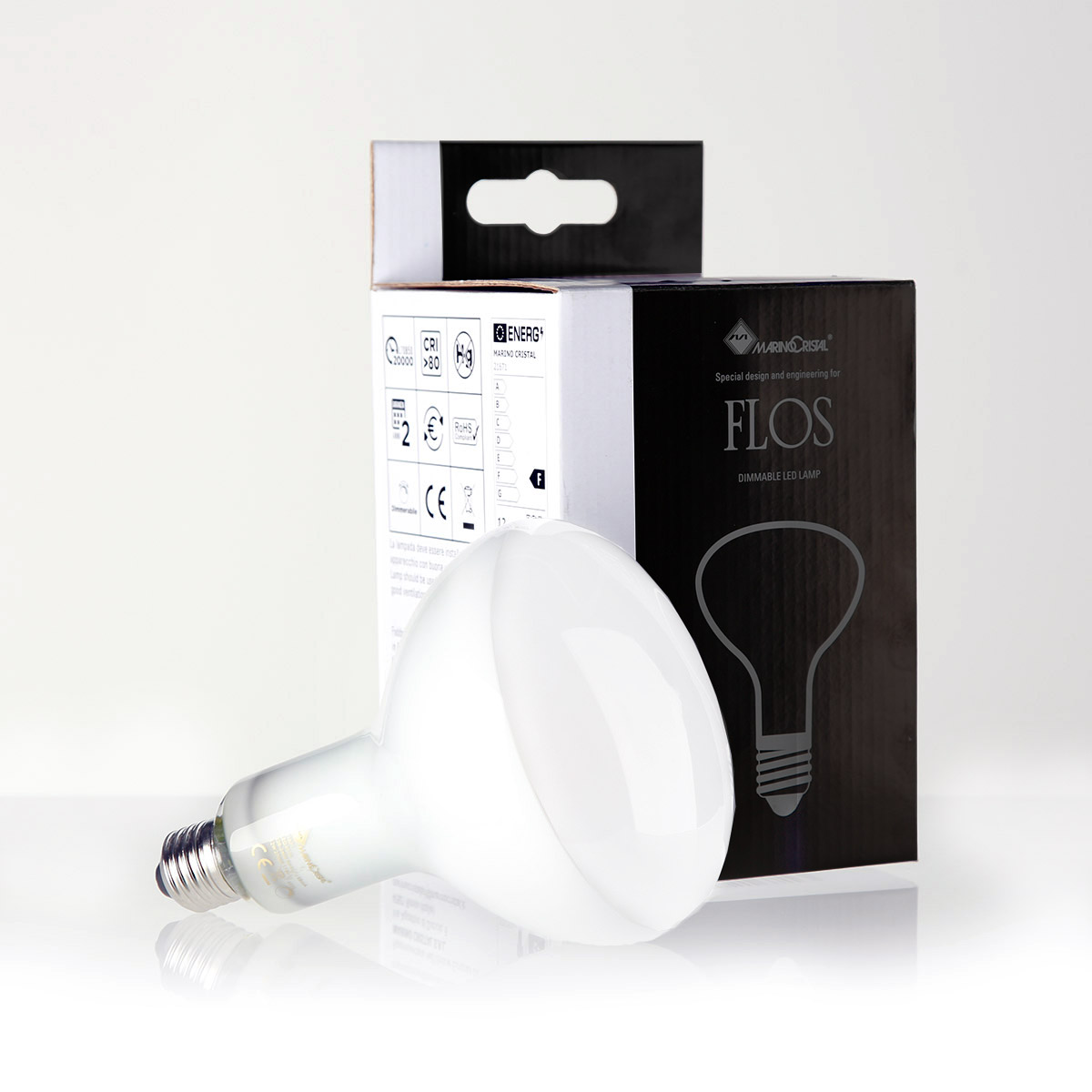 Flos LED Reflektor E27 matt, 12 W, 2700 K, dimmbar, Ø: 7 cm LED Reflektor E27 matt, 12 W, 2700 K, dimmbar