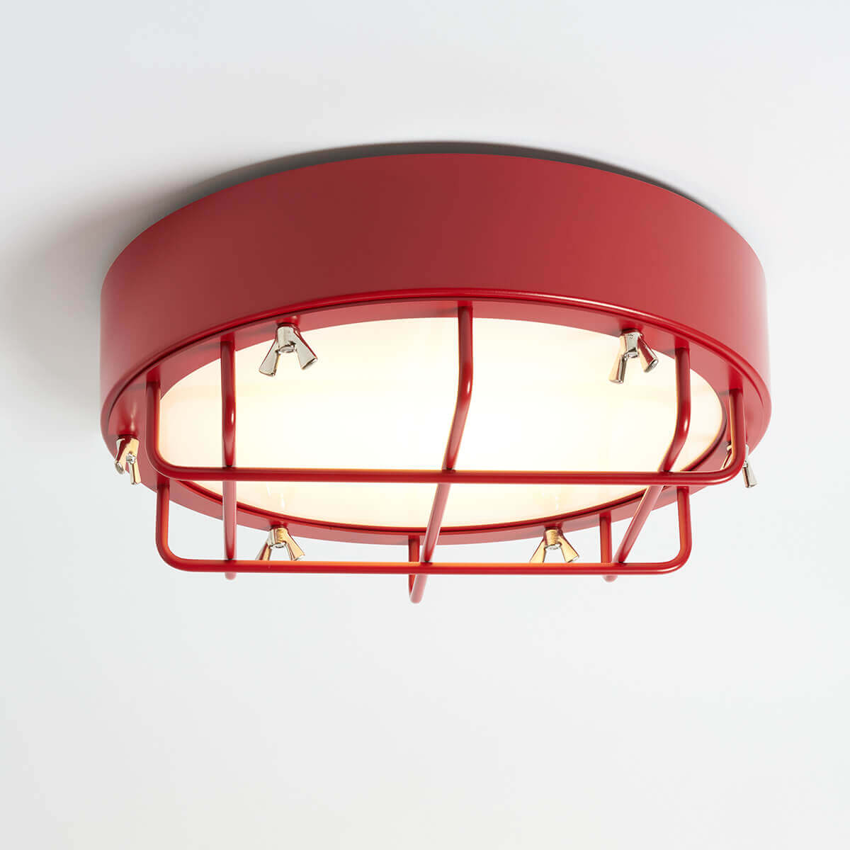 Zava Cantiere LED Wand- / Deckenleuchte, kaminrot