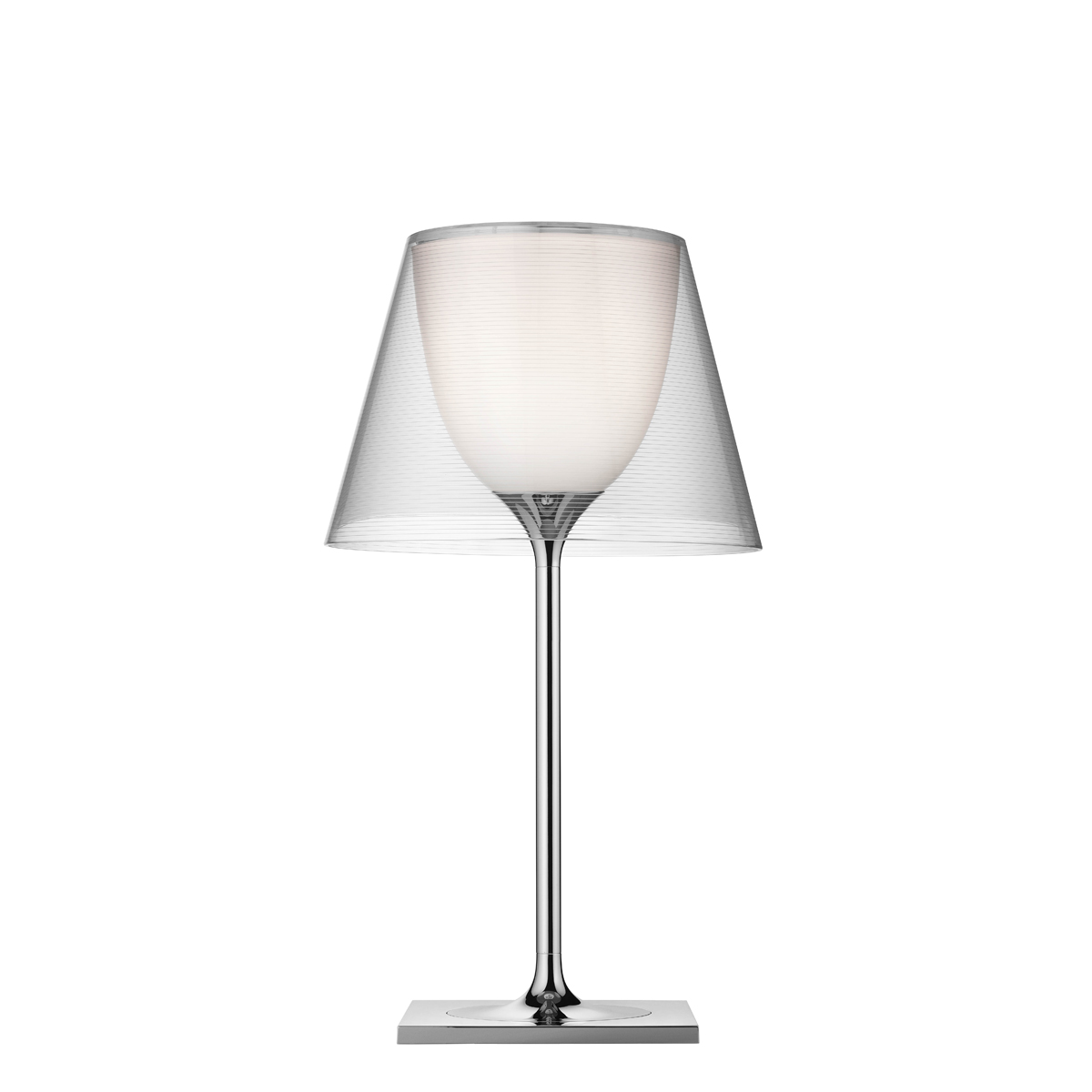 Flos KTribe T1 Tischleuchte, Kunststoff transparent (eingeschaltet)