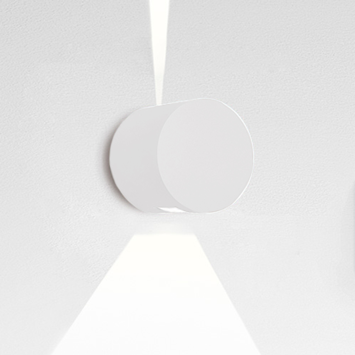 Artemide Outdoor Effetto 16R LED Außenwandleuchte NL, 1 x 4°-1 x 40°, hellgrau