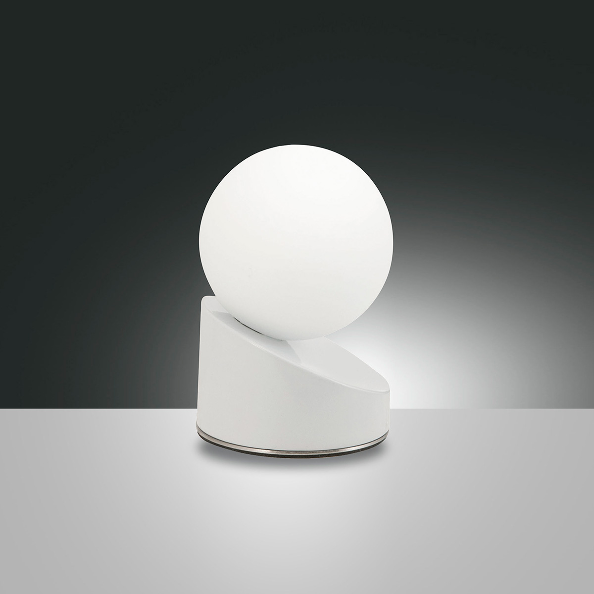 Fabas Luce Gravity LED Tischleuchte, weiß