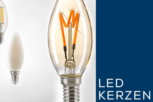 Kategoriebanner Leuchtmittel LED Kerzen Kategoriebanner Leuchtmittel LED Kerzen