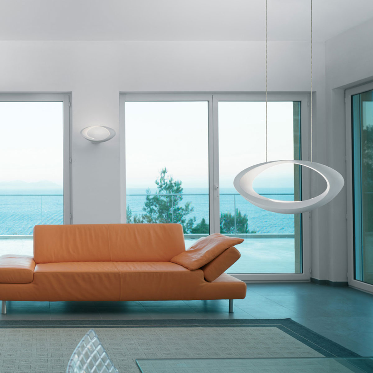 Artemide Design, Cabildo Parete LED, weiß, Anwendungsbild
