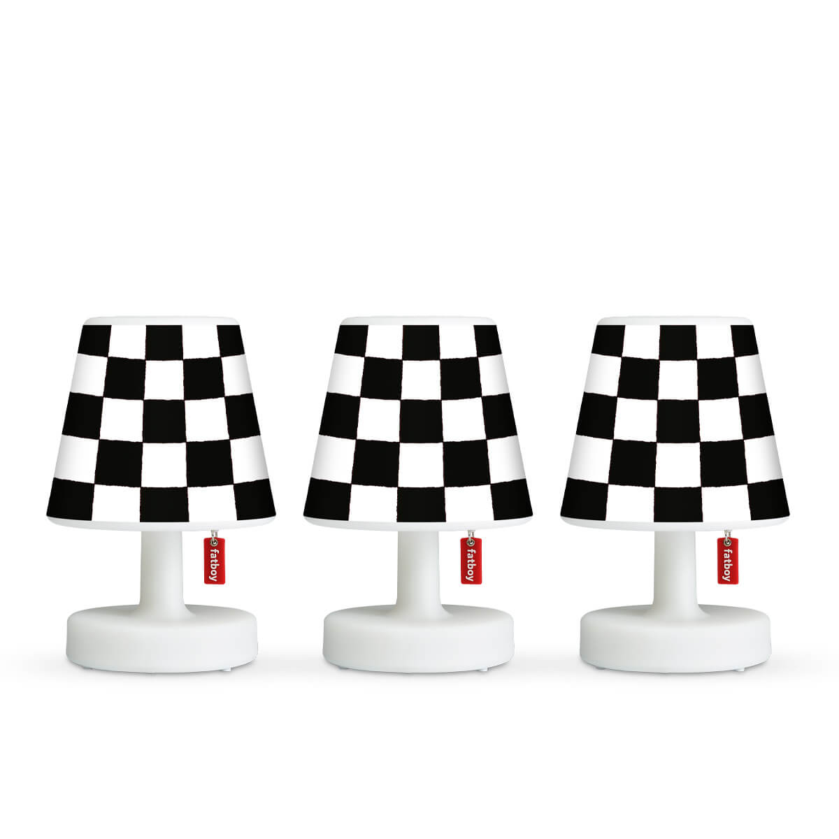 Fatboy Edison the Mini LED Akkuleuchte, 3er-Set, mit Mini Cappie Set Playground, schwarz-weiß Edison the Mini LED Akkuleuchte, 3er-Set, mit Mini Cappie Set Playground